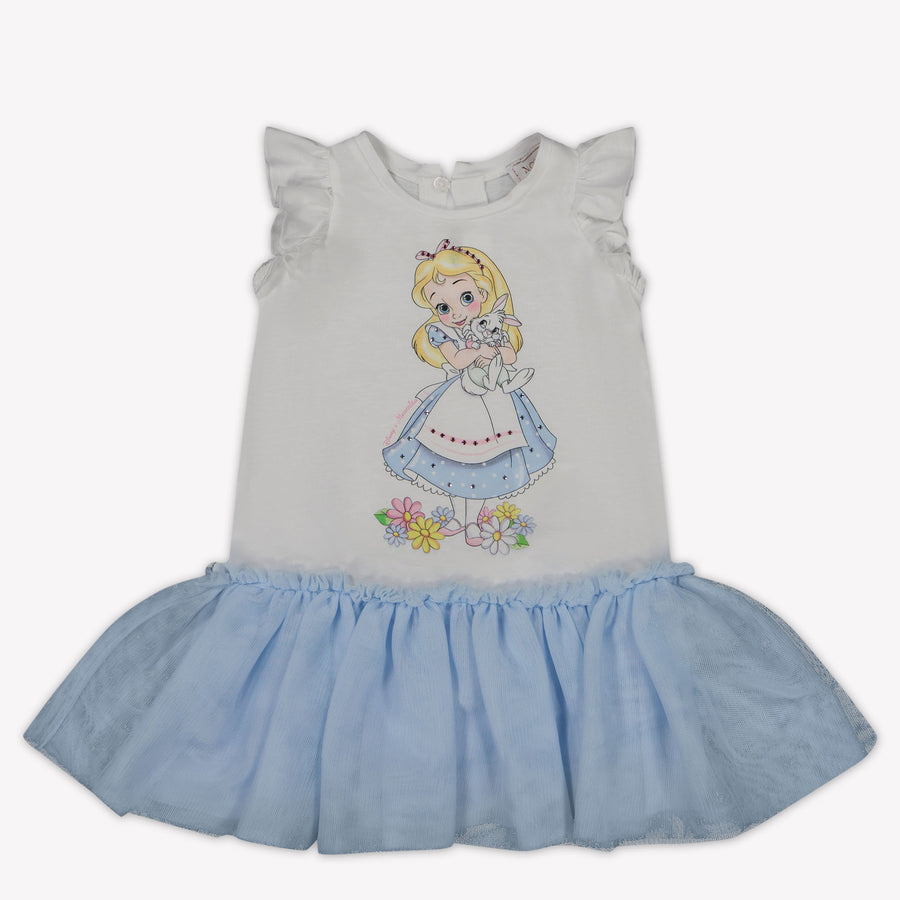 MonnaLisa Bébé Filles Robe Blanc
