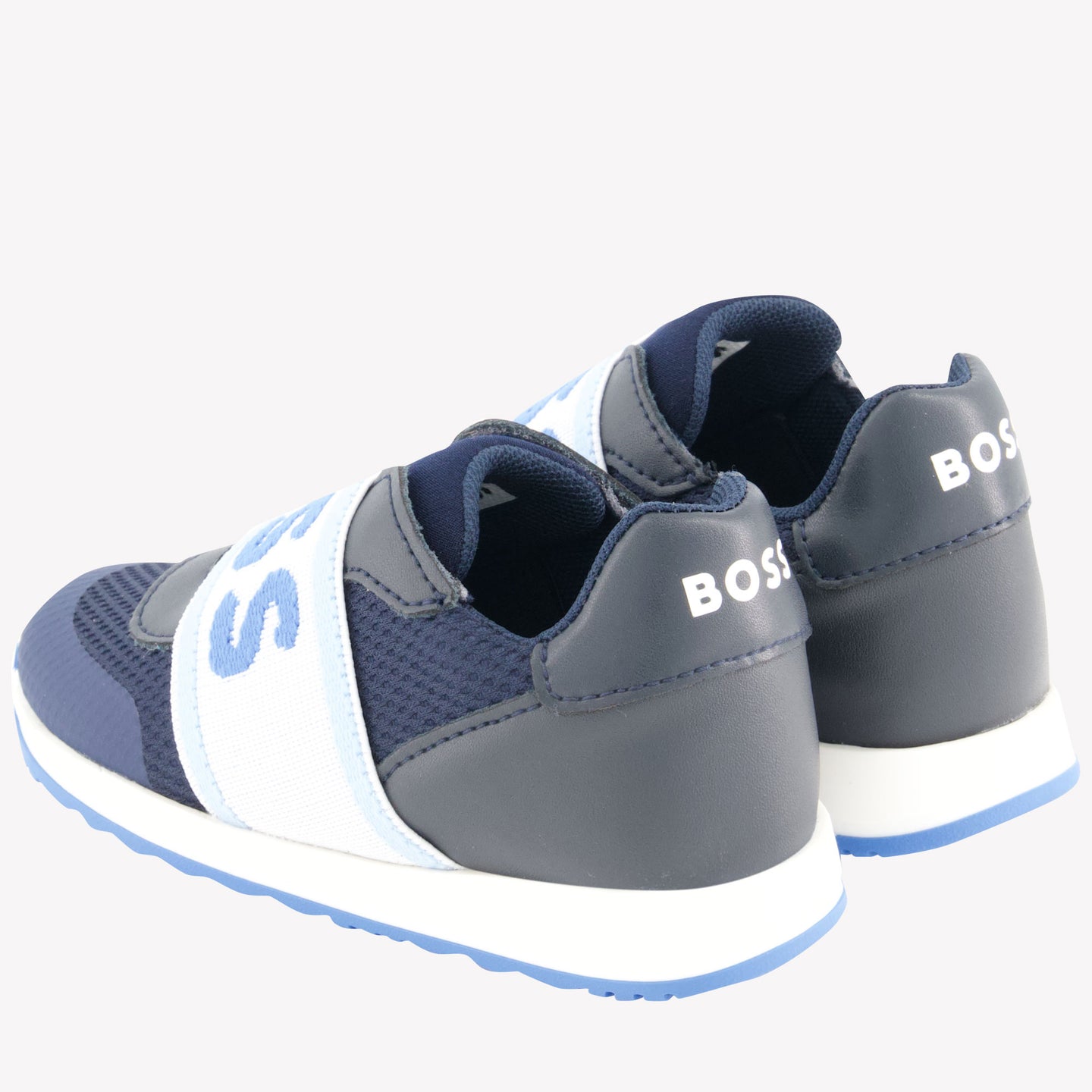 Boss Garçons Baskets Navy