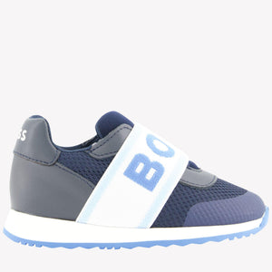 Boss Garçons Baskets Navy
