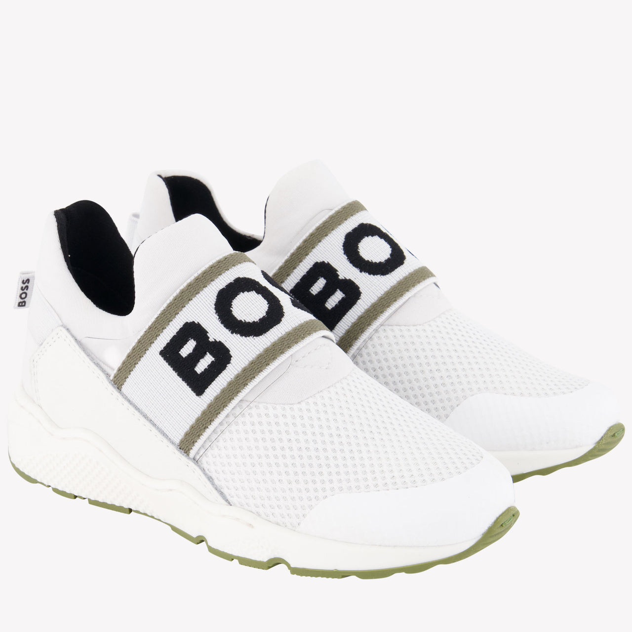 Boss Garçons Baskets Blanc