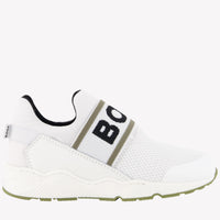 Boss Garçons Baskets Blanc