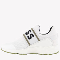 Boss Garçons Baskets Blanc