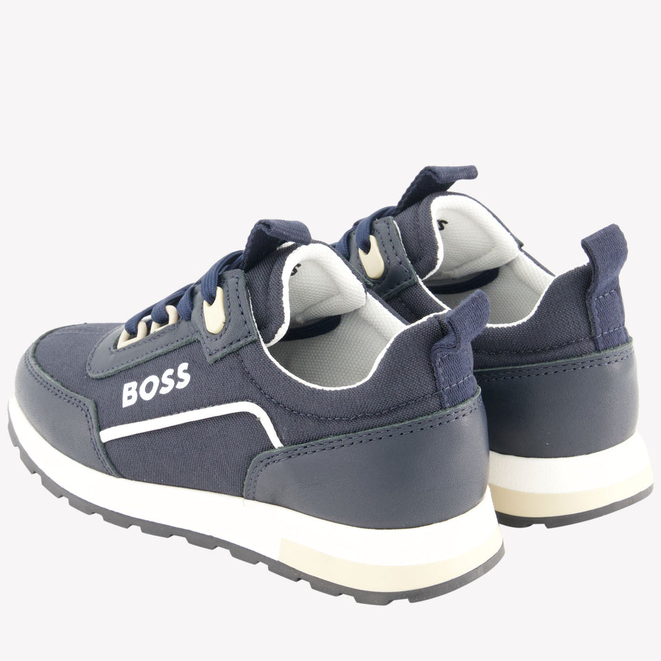 Boss Boys Sneakers in Navy