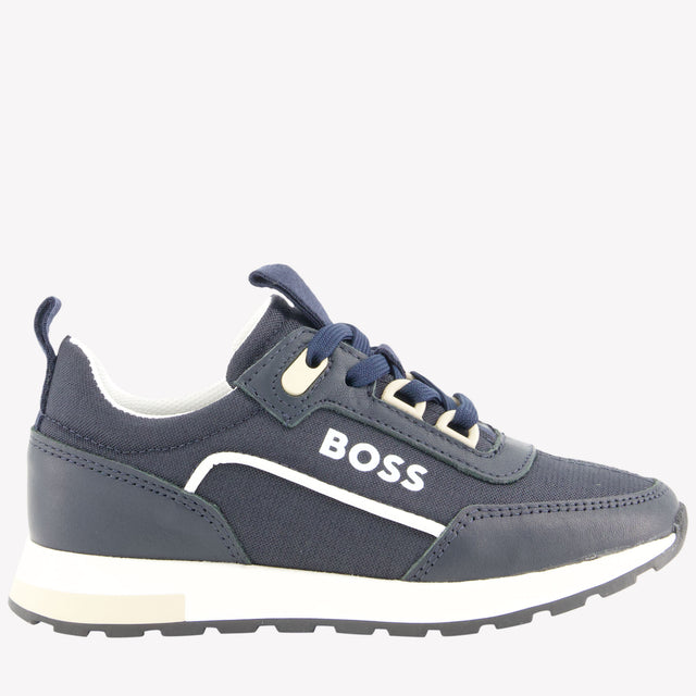 Boss Boys Sneakers in Navy