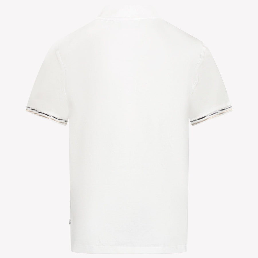 Boss Enfant Garçons Polo Blanc