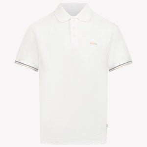 Boss Enfant Garçons Polo Blanc
