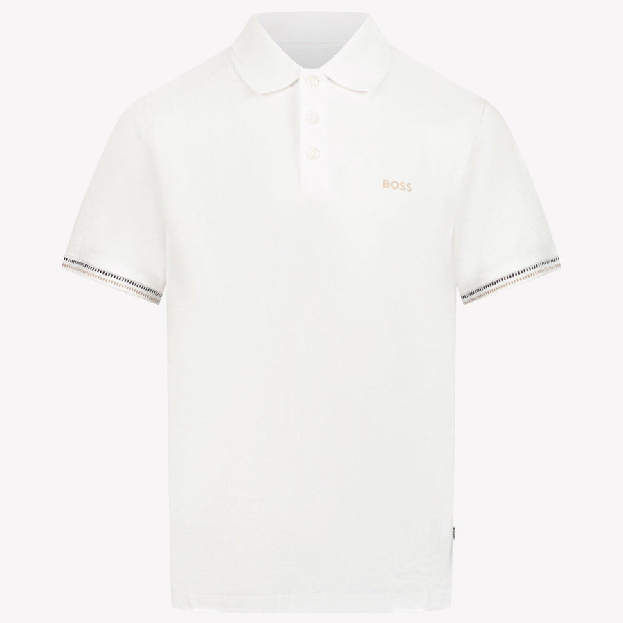Boss Enfant Garçons Polo Blanc