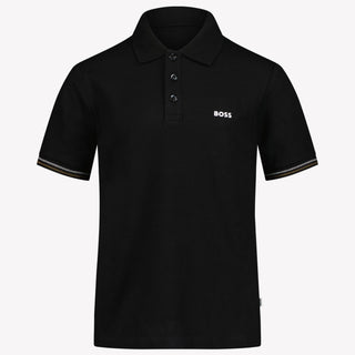 Boss Enfant Garçons Polo Noir