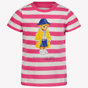 Ralph Lauren Kind Mädchen T-Shirt in Fuchsia