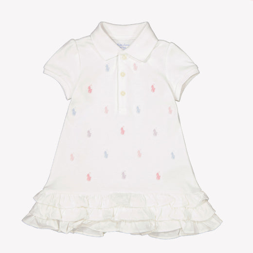 Ralph Lauren Bébé Filles Robe Blanc