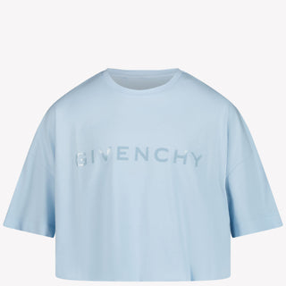 Givenchy Kids Girls in T-Shirt Light Blue