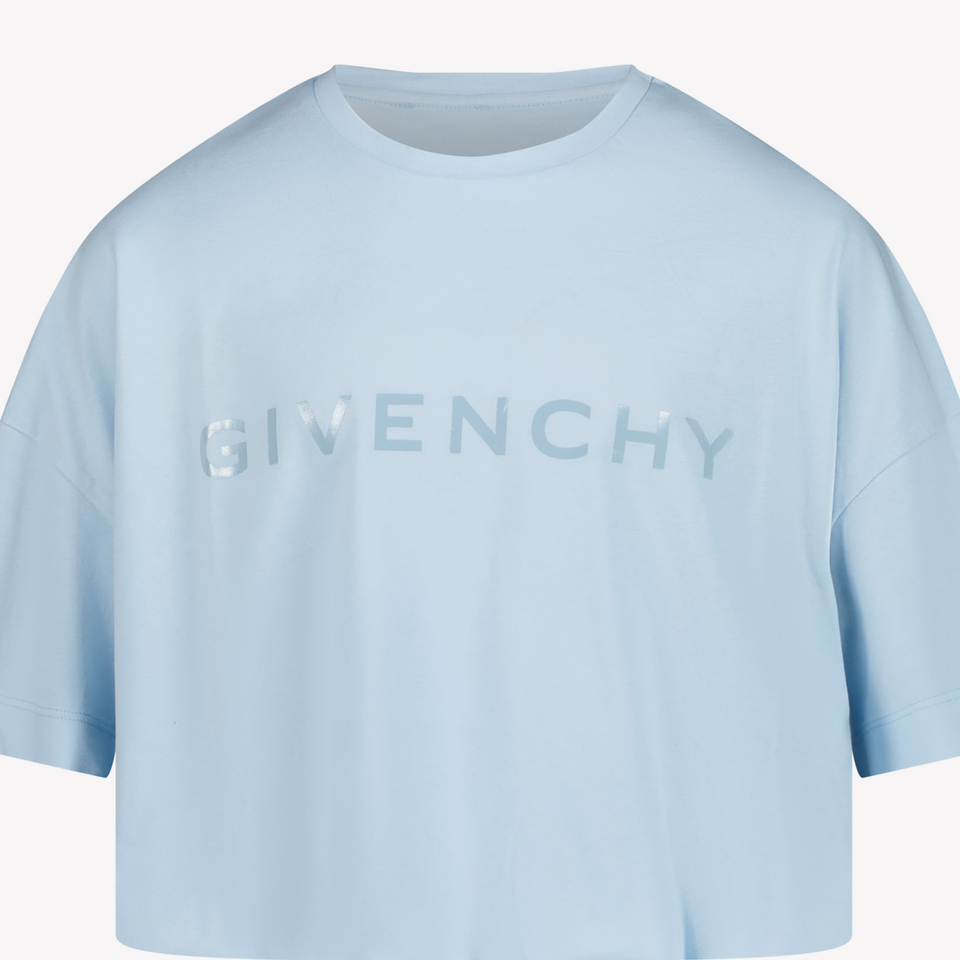 Givenchy Kids Girls in T-Shirt Light Blue