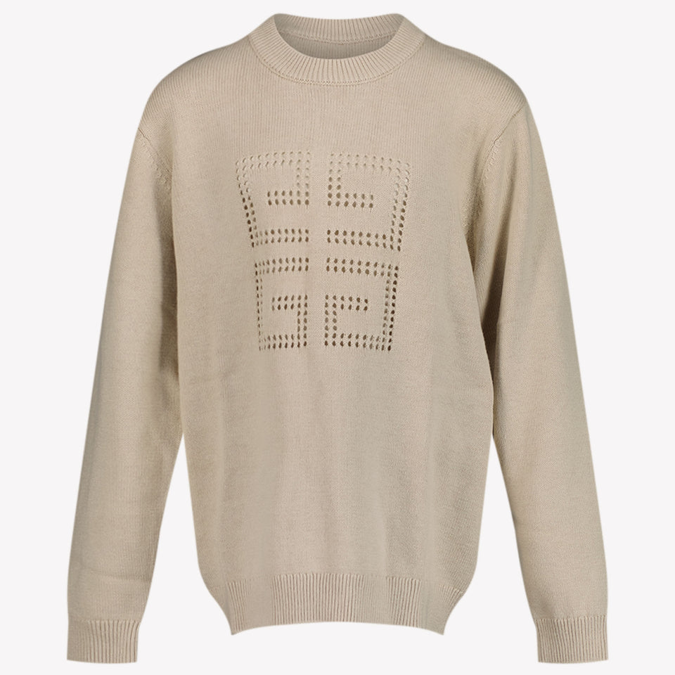 Givenchy Kinderjungenpullover in Beige