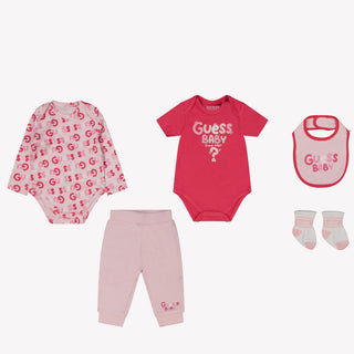 Guess Baby Unisex Box Anzug in Rosa