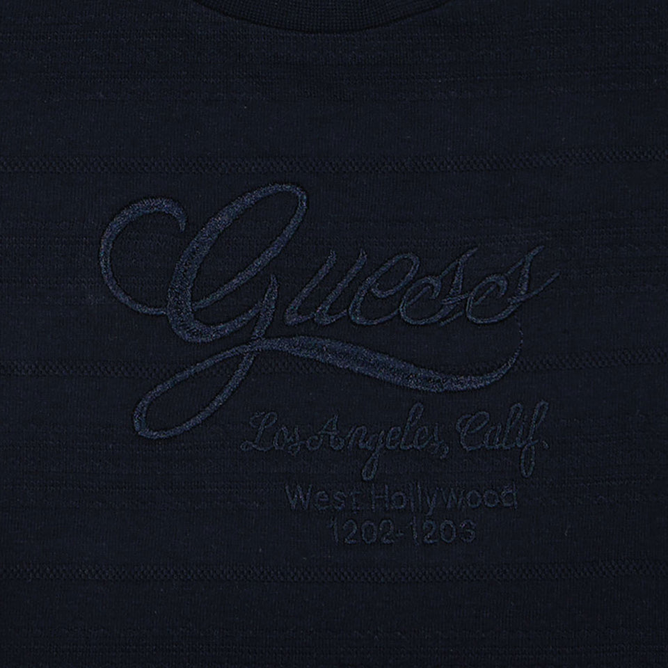 Guess Bebé Chicos Camiseta en Navy