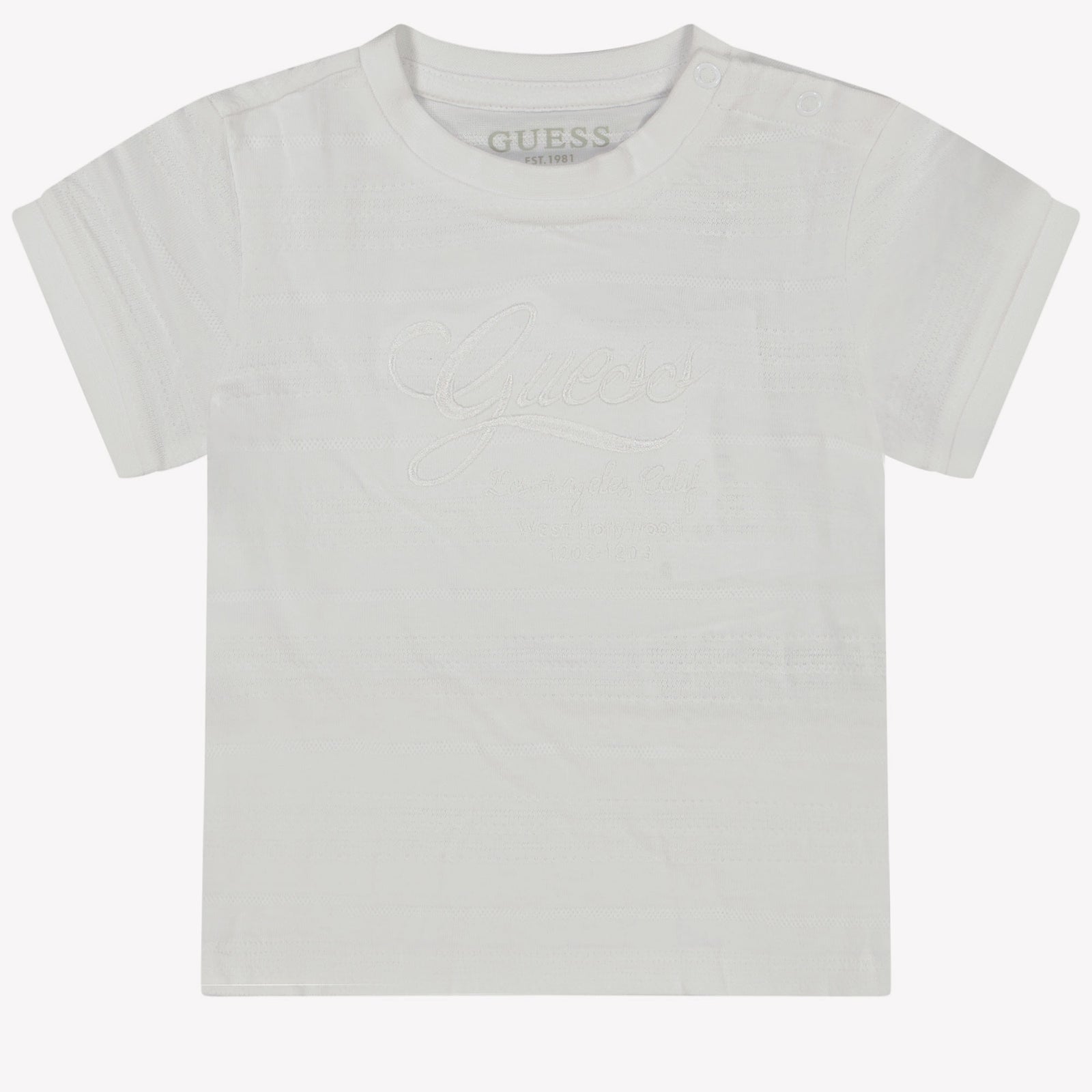 Guess Bebé Chicos Camiseta en Blanco