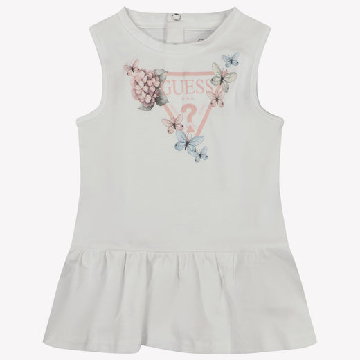 Guess Bambino Ragazze Vestito Bianco