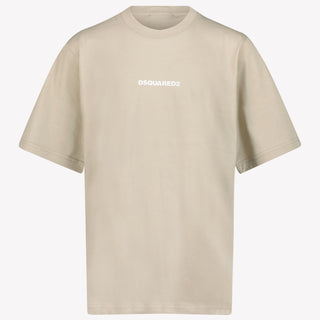 Dsquared2 Kinderjungen im T-Shirt Beige