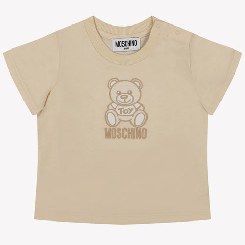 Moschino Bebé Chicas Camiseta en Beige