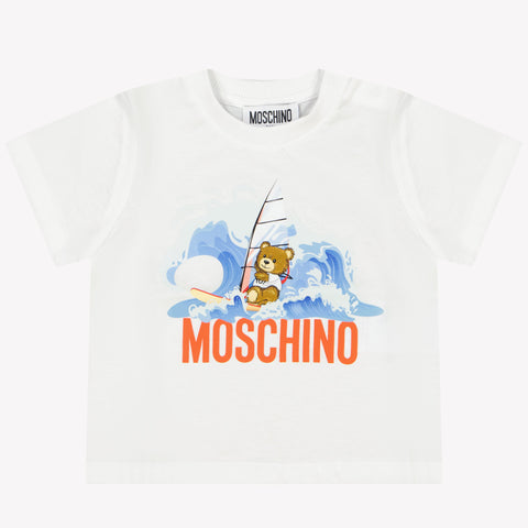 Moschino Bebé Chicas Camiseta en Blanco