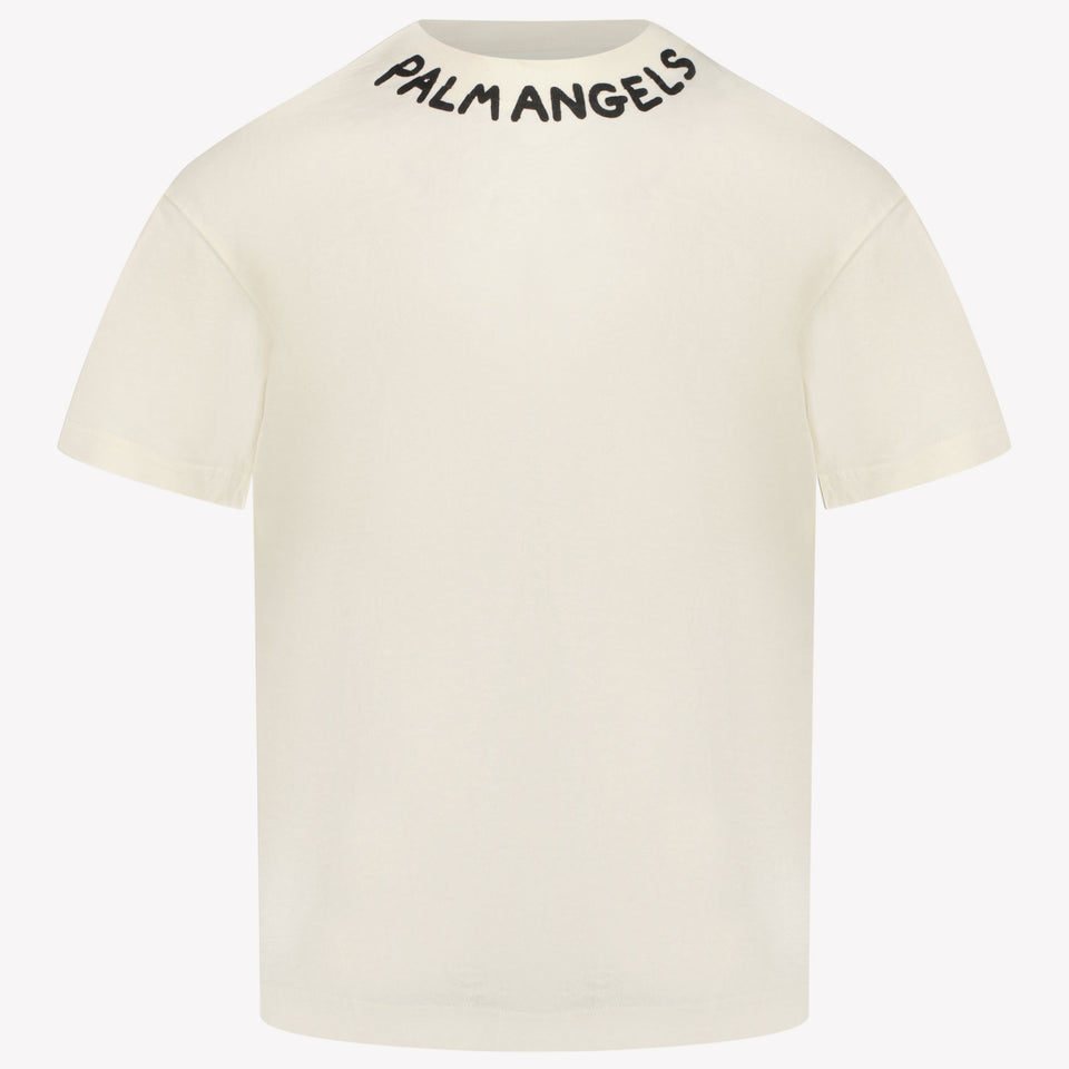 Palm Angels Kids Girls in T-Shirt OffWhite