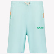 Palm Angels Enfant Garçons Shorts en turquoise