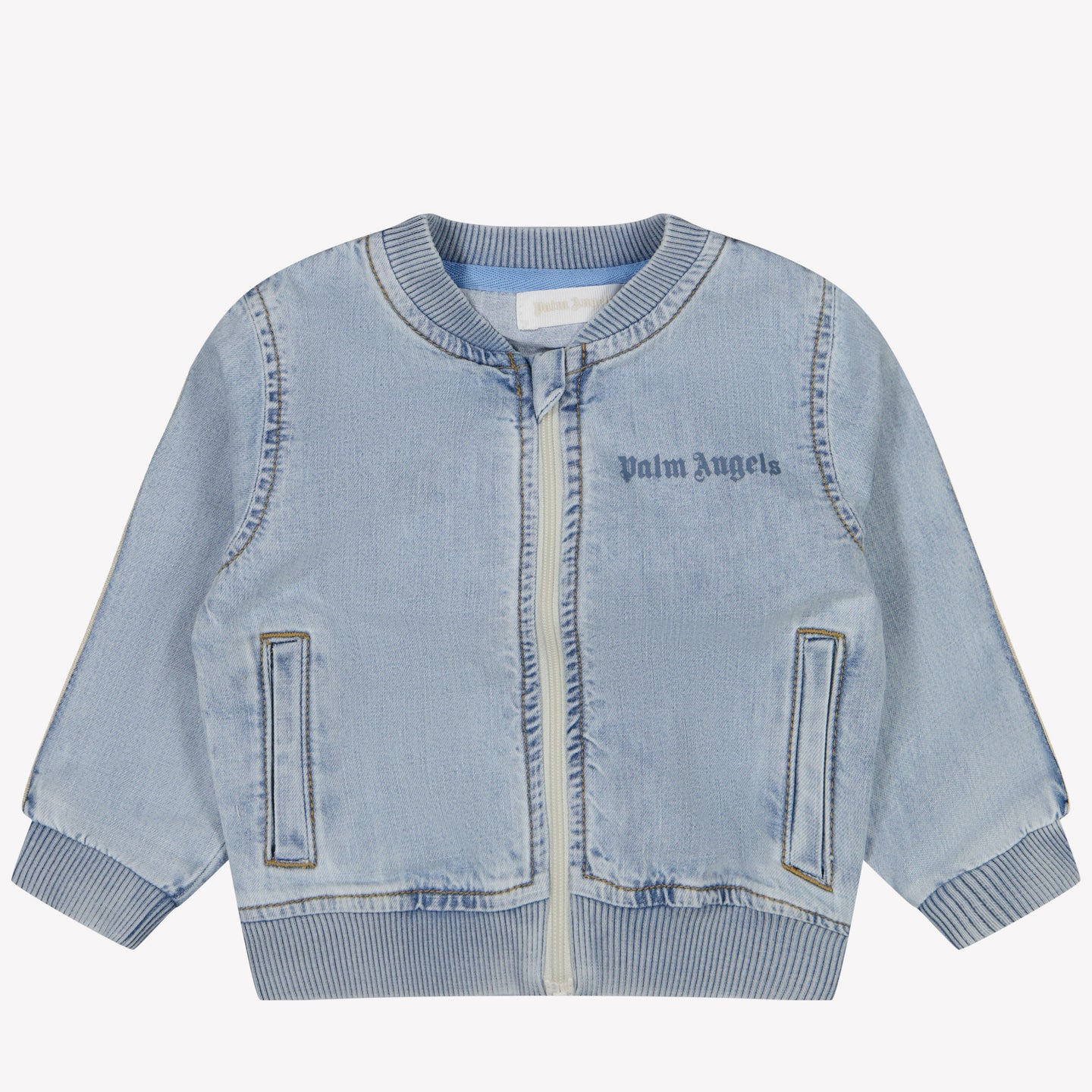 Palm Angels Bébé Garçons Gilet Bleu Clair