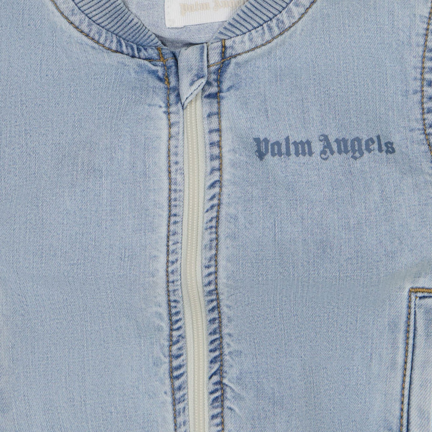 Palm Angels Bébé Garçons Gilet Bleu Clair