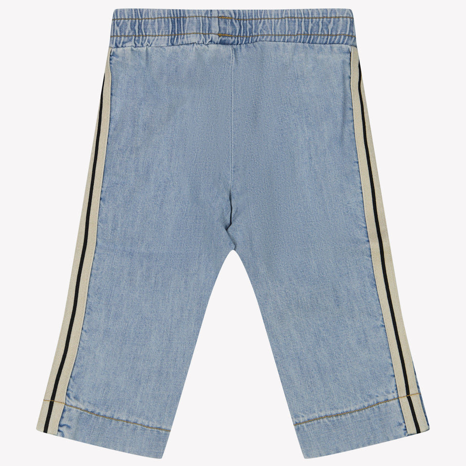 Palm Angels Bébé Garçons Pantalon Bleu Clair