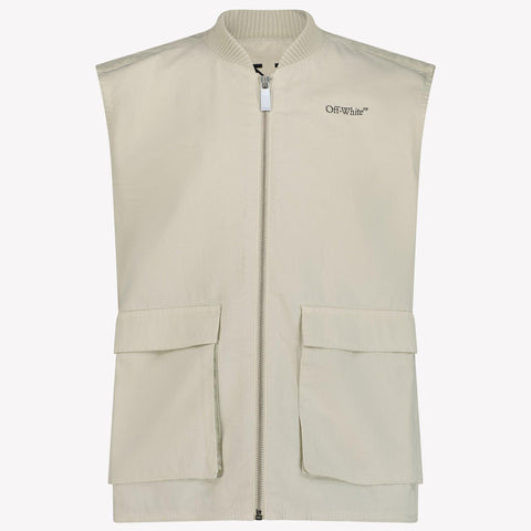 Off-White Kids Boys Bodywarmer  Light Gray
