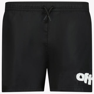 Off-White Niño Chicos Trajes de baño Negro