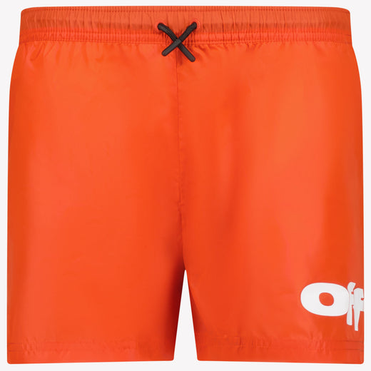 Off-White Niño Chicos Trajes de baño Rojo