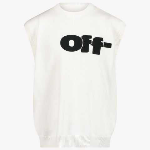 Off-White Kinderjungen Gilets in Weiß