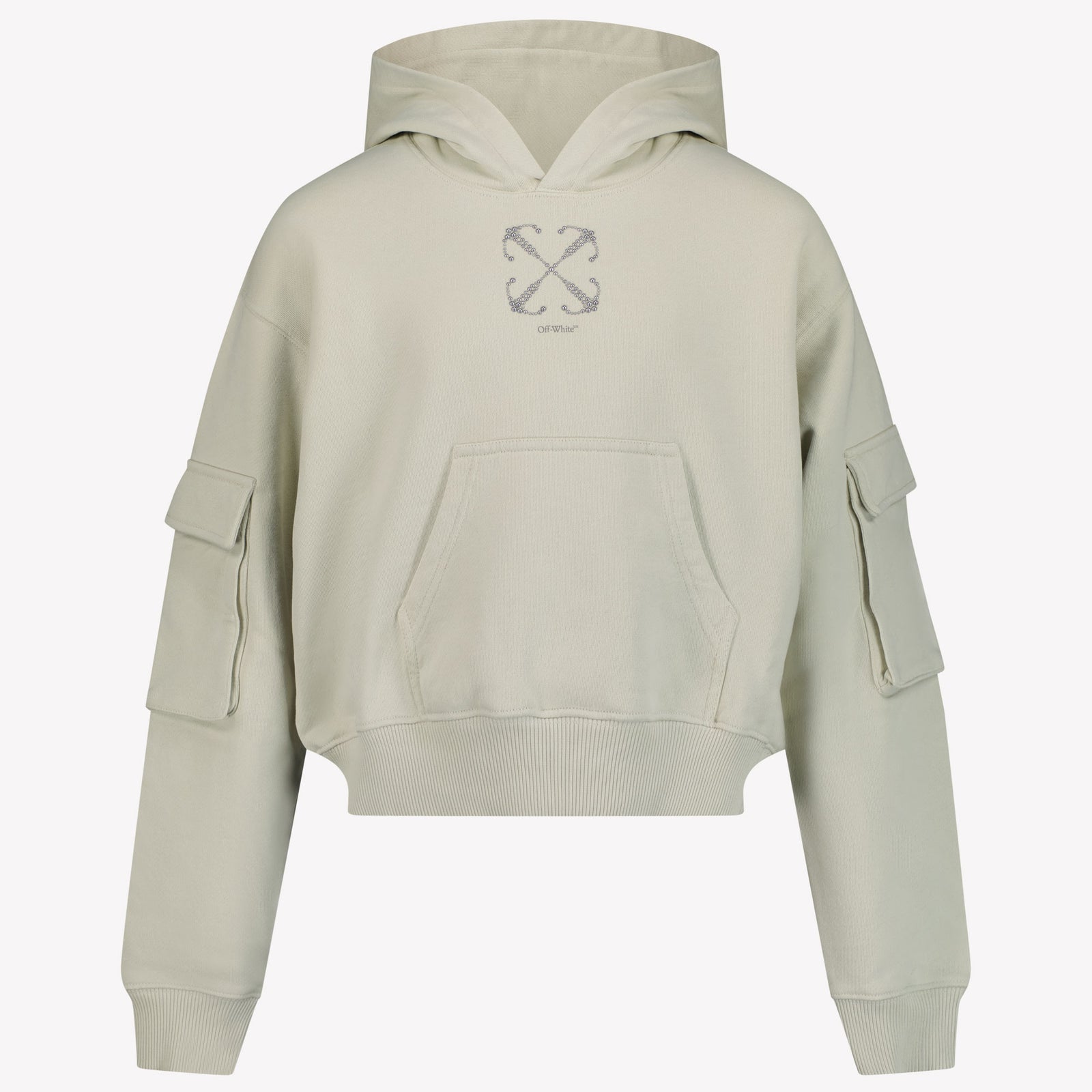 Off-White Kids Girls Sweater Light Gray