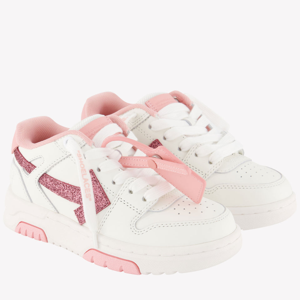 Off-White Mädchen Sneakers In Hellrosa