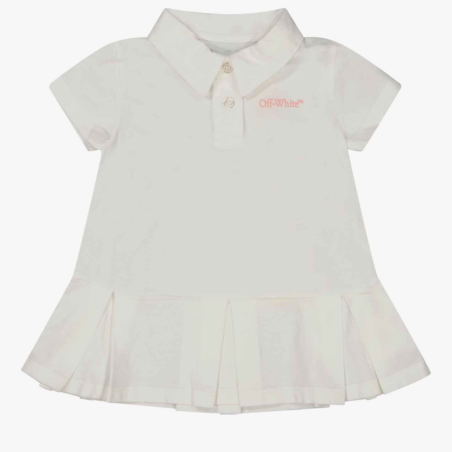 Off-White Bebé Chicas Vestido Blanco