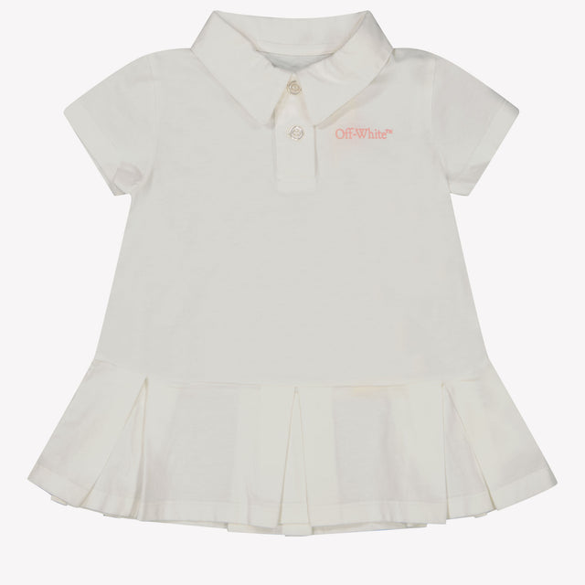 Off-White Baby Mädchen Kleid Weiß