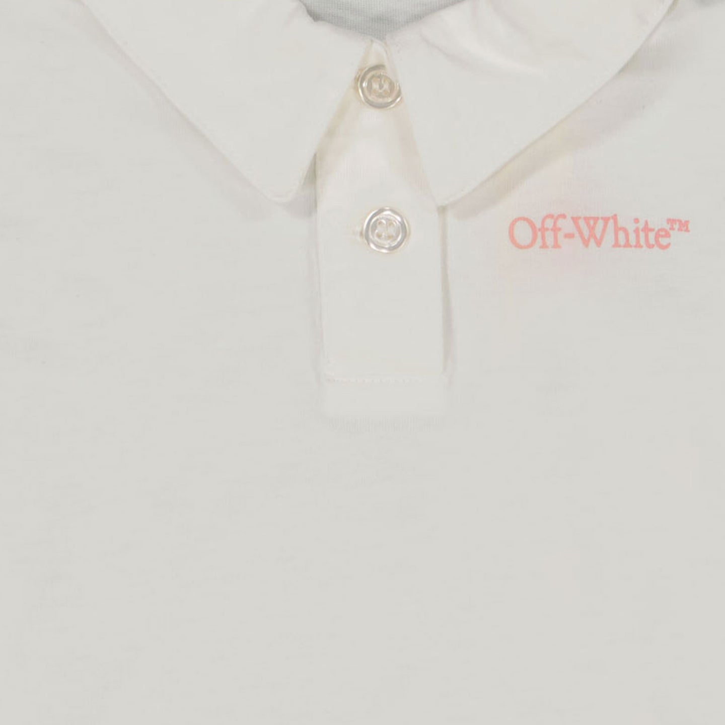 Off-White Bebé Chicas Vestido Blanco