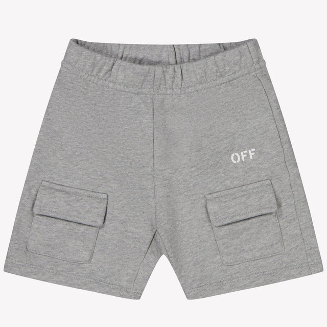 Off-White Bebé Chicos Shorts tes Gris