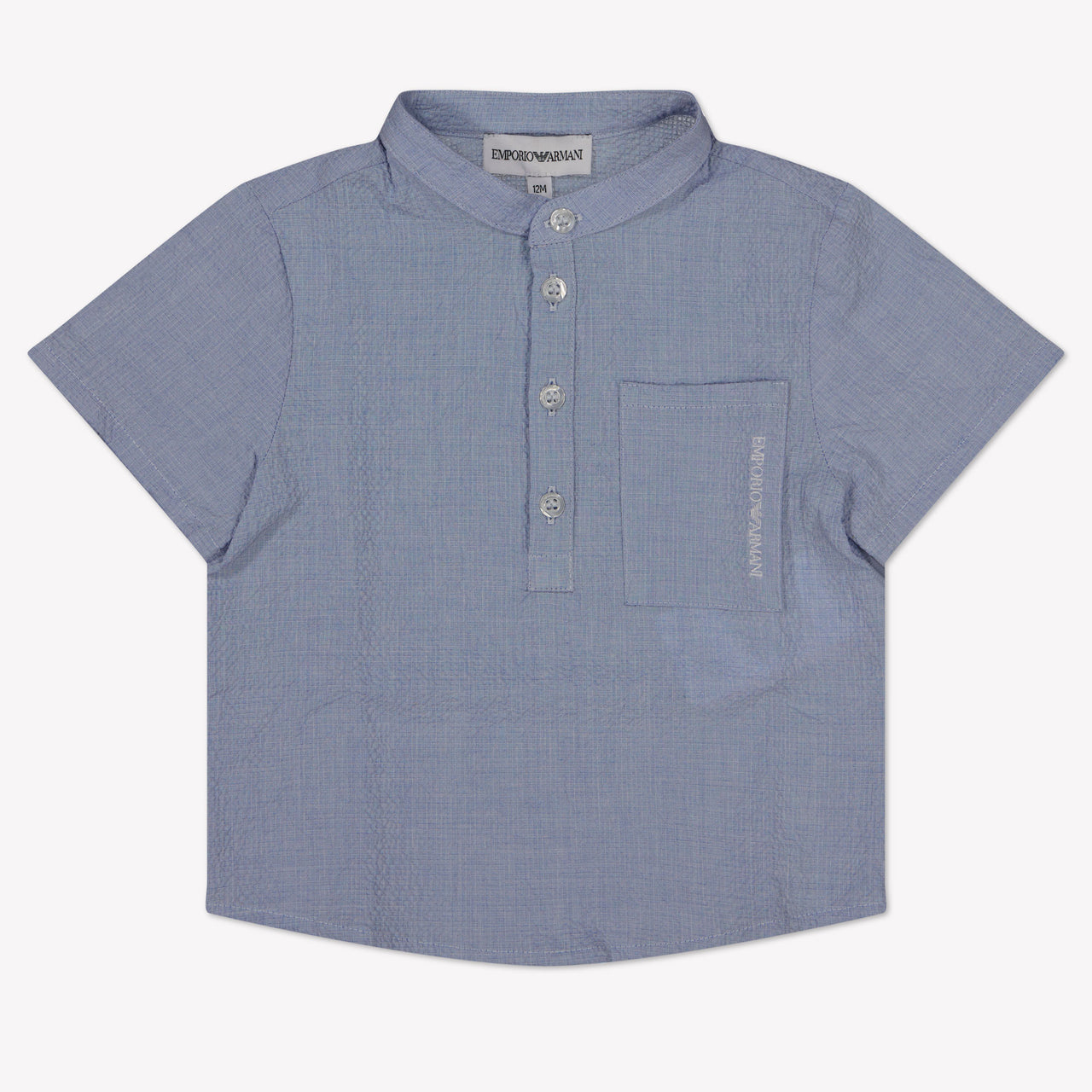 Armani bébé Garçons Chemisier Bleu Clair