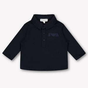 Armani bébé Garçons Polo Bleu Foncé
