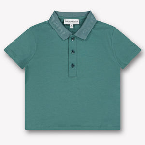 Armani bébé Garçons Polo Vert Foncé