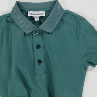 Armani bébé Garçons Polo Vert Foncé