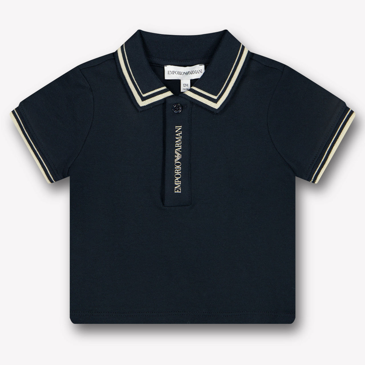 Armani bébé Garçons Polo Bleu Foncé