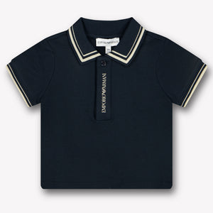Armani bébé Garçons Polo Bleu Foncé