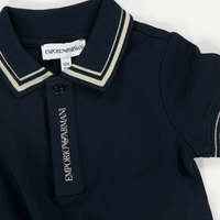 Armani bébé Garçons Polo Bleu Foncé