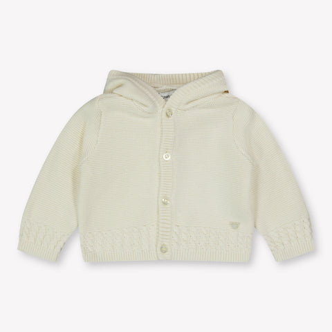 Armani bébé Filles Gilet Crème