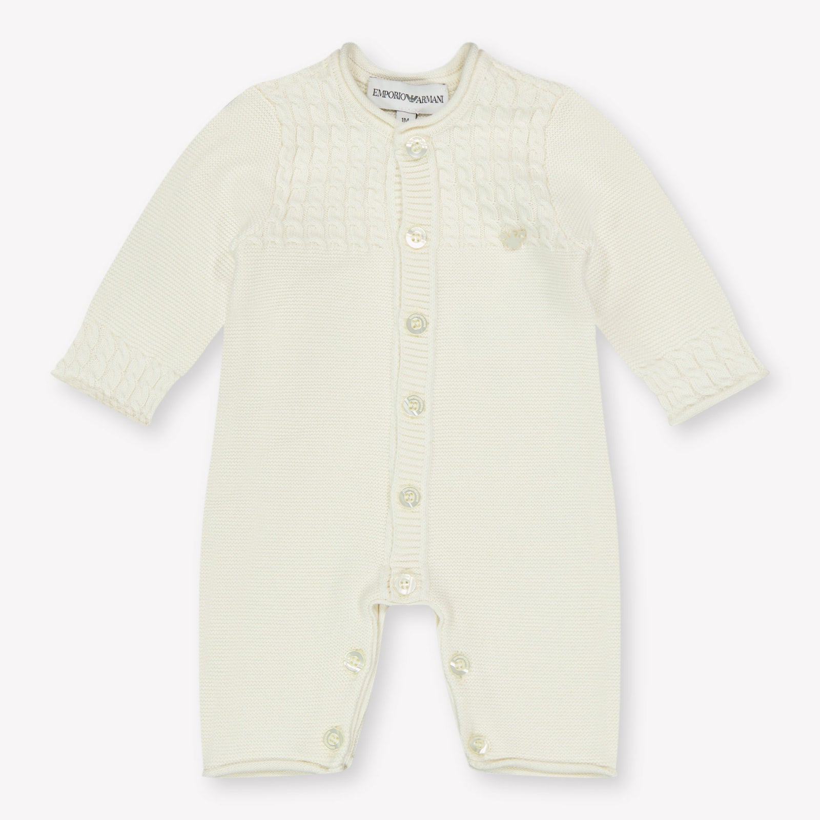 Armani Baby Unisex Box suit in Cream