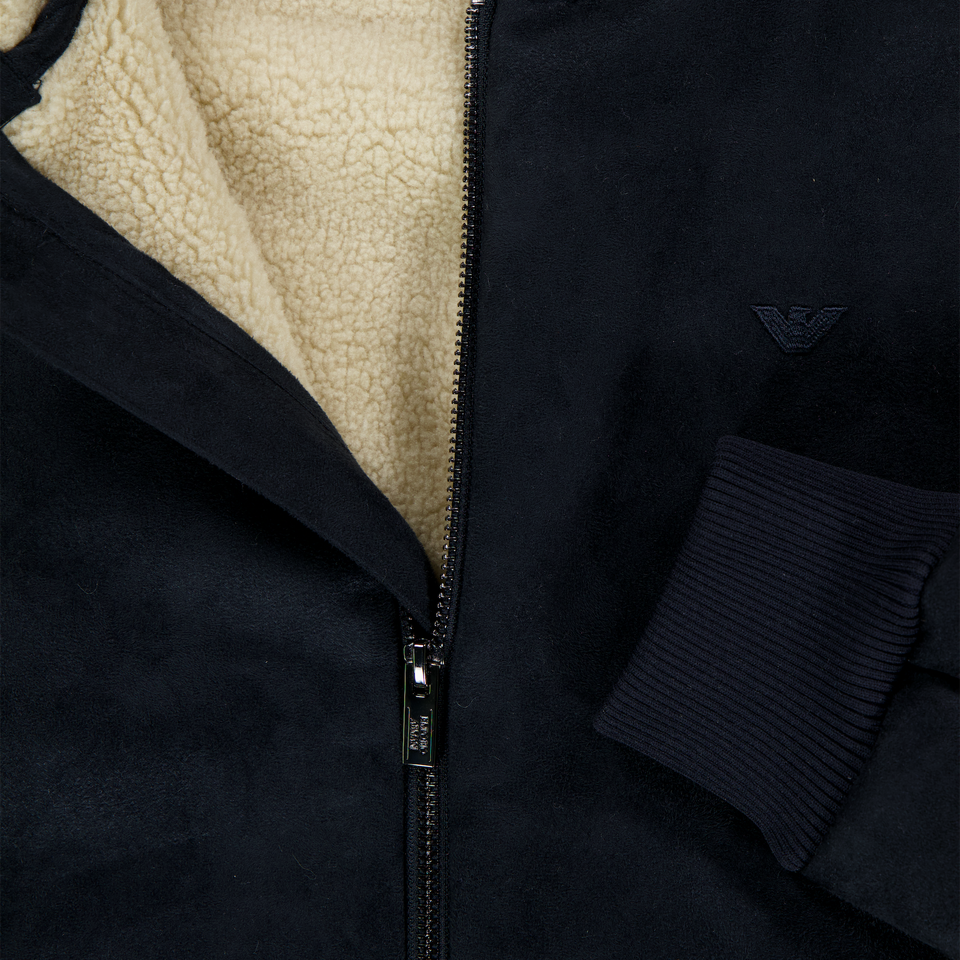 Armani Kinder Jungen Winterjacke Marineblau