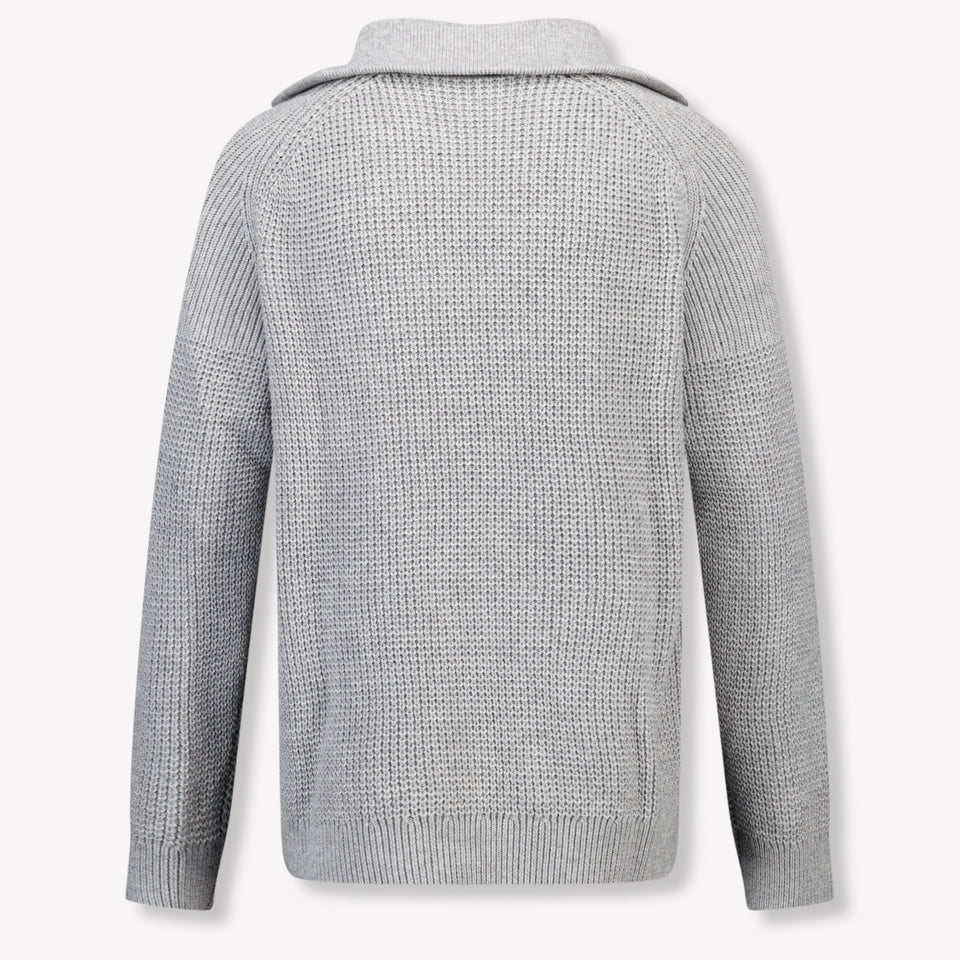 Armani Kinder Garçons Pull Gris